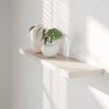 Oak Floating Shelf | Farrow & Ball - Elephant's Breath | 19cm Deep - Furneco