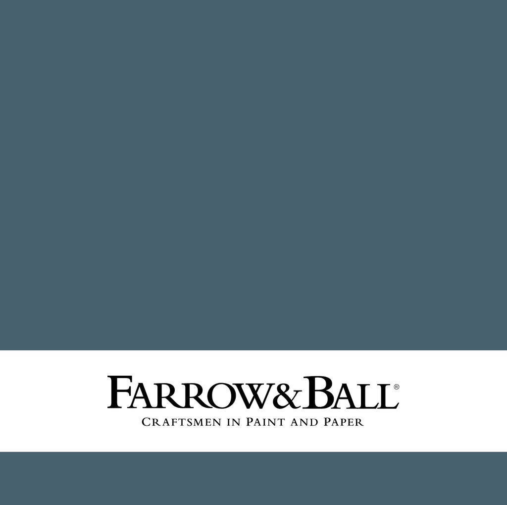 Oak Floating Shelf | Farrow & Ball - Stiffkey Blue | 13cm Deep - Furneco