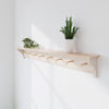 Shaker Peg Shelf | Oak Top and Pegs | 13cm Deep | Farrow & Ball - Railings - Furneco