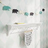 Shaker Peg Shelf | Painted Pegs | 13cm Deep | Farrow & Ball - All White - Furneco