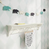 Shaker Peg Shelf | Painted Pegs | 13cm Deep | Farrow & Ball - Strong White - Furneco