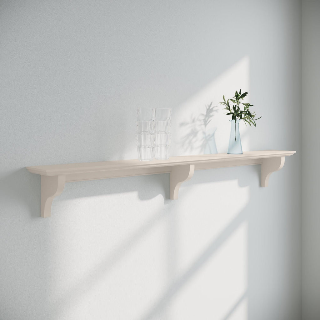 Shaker Shelf | 13cm Deep | Farrow & Ball - Elephant's Breath - Furneco